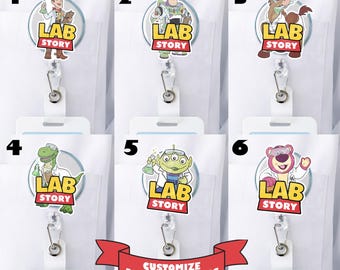 Lab Story Acrylic Badge Reel, Funny Lab Tech ID Holder, Phlebotomist Badge Reel Lab Tech Gift, Lab Story Accessory,Id Holder Lab Story Gift