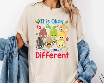It'S Okay To Be Different Comfort Colors Shirt, The Good Egg Shirt, Autism Awareness Tee, Teacher Autism Sweater, Teachers T-Shirt, Positive