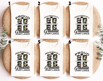 Personalized Graduation Shirt 2026, Custom Graduate Tee, Class of 2026 Family Matching Shirts,Proud Family Graduate Tshirts Senior 2026 Gift