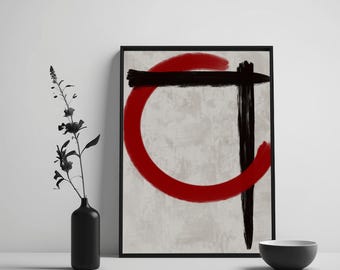 Zeitgenössischer abstrakter Kunst-Druck {ETERNAL}