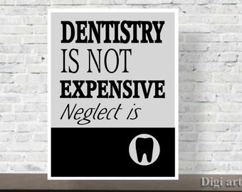 Printable Quote, Dental Office Decor, Art Print, Gift for Dentist, Dental Quote, wall art, Inspirational, Dentist gift