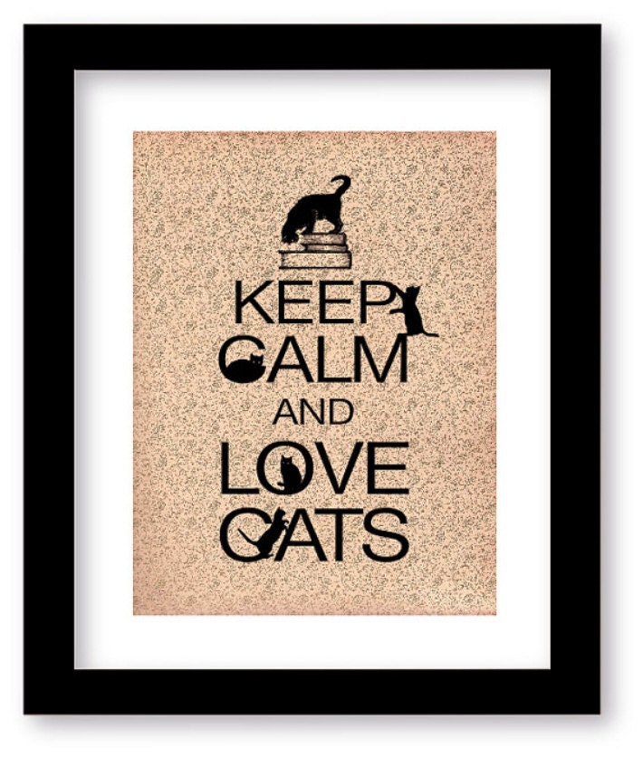 Best Gifts Ever No Frame Print in US Cat Lovers Poster Personalized Girl Cat Silhouette Vintage Poster Wall Art Decor Must Love Cat