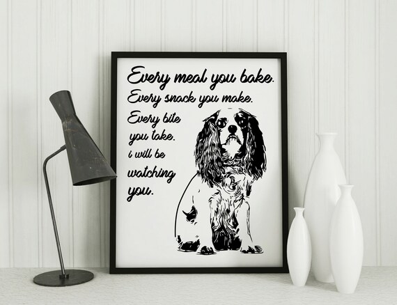 etsy cavalier king charles spaniel