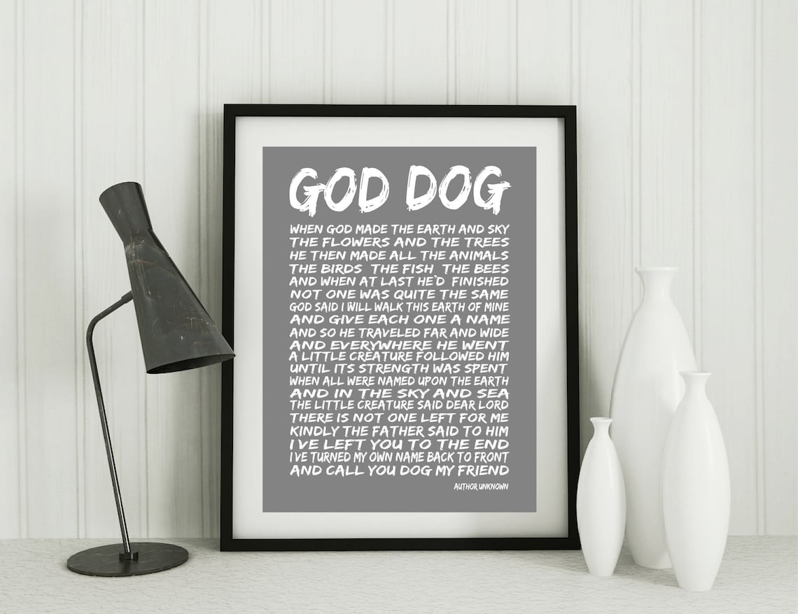 So God Made A Dog Full Poem