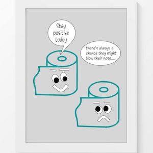 Funny bathroom print, bathroom quote, bathroom humor wall art