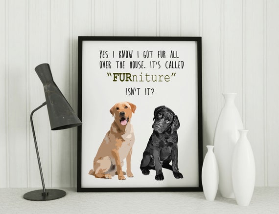 Funny Dog Art Labrador Retriever Print Wall Decor Dog Lover - Etsy Funny Dog Art Labrador Retriever Print Wall Decor Dog Lover - Etsy