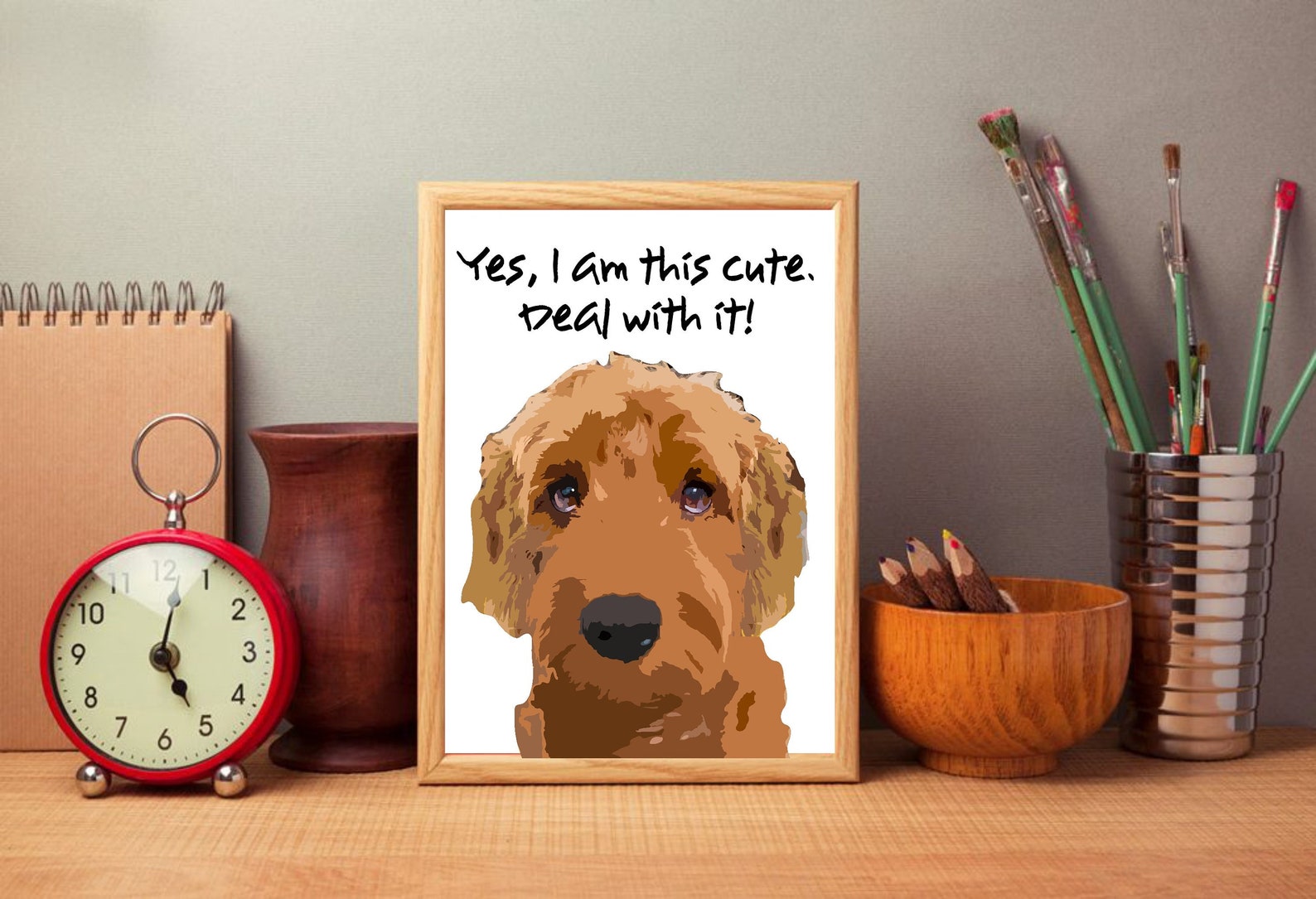 Goldendoodle Art Print Goldendoodle Wall Art Goldendoodle Etsy