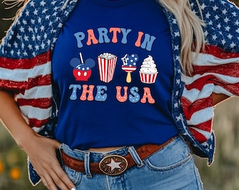 Retro Party in the USA Shirt,Party In The USA Shirt,4th of July Shirt,Independence Day Shirt,USA Patriotic Tee,4th of July Party Shirt