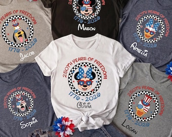 Camiseta patriótica de Disney para el Día de los Caídos 2026, Camiseta de Disney USA, Camiseta de Disney para el 4 de julio, Camiseta de Mickey USA, Camisetas patrióticas de Disneyland por sus 250 años