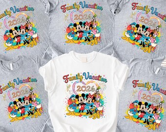 Disney Family Vacation Shirt 2026, Matching Disney Trip Shirts, Family Disney Vacation Tee, Magic Kingdom Outfit, Mickey Minnie Disney Shirt