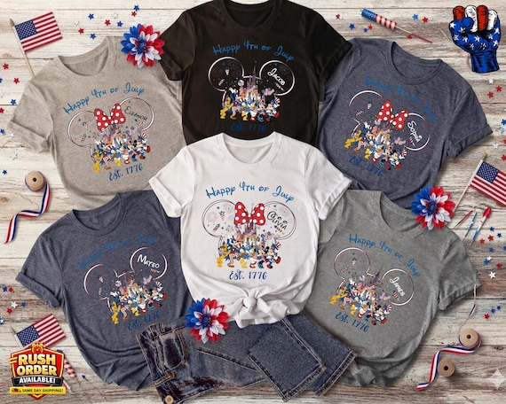Disney 4th Of July Shirt, Custom Disney 4th Of July Shirts 2026, Disney 4th of July Family Vacation, Disney Independence Day Family Shirts