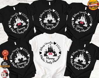 Custom Disney Family Trip 2026 Shirt, Personalized Mickey Minnie Birthday Squad, Rush Order