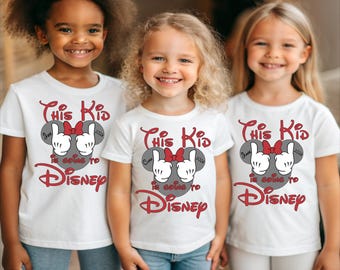 Min första Disneyresa 2026 småbarnströja, Disney-barntröja, Första Disney-resan barn-T-shirt, Disney matchande familjetröjor, Mimmi Musse-tröja