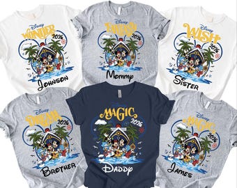 Custom Disney Cruise 2026 Shirts, Family Matching Cruise Shirt, Disney Cruise Matching Shirt, , Personalized Disney Cruise 2026 Name Shirt