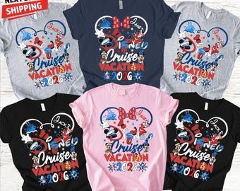 Camiseta de crucero Disney 2026, camiseta de crucero familiar a juego, camisetas de viaje en crucero Disney