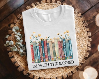 Camiseta "Estoy con los prohibidos" • Camiseta para amantes de los libros • Traje de bibliotecario y profesor de lectura
