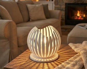 LUMAÉ Designer LED Tealight Holder | Minimalist 3D Printed Table Lamp | Home Decor Gift Idea | Birthday Housewarming