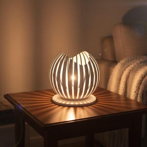 Designerski świecznik LED LUMAÉ | Minimalistyczna lampa stołowa drukowana w 3D | Pomysł na prezent do domu | Urodzinowa parapetówka zdjęcie 13