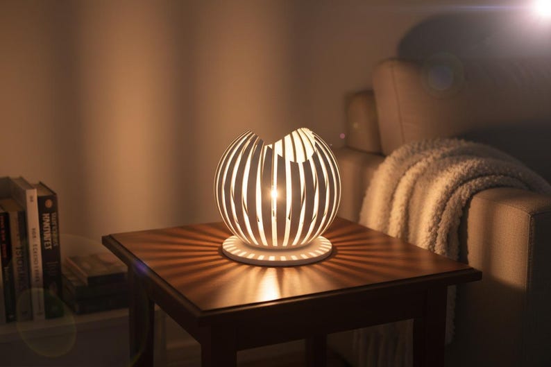 Designerski świecznik LED LUMAÉ | Minimalistyczna lampa stołowa drukowana w 3D | Pomysł na prezent do domu | Urodzinowa parapetówka zdjęcie 13