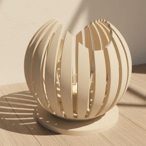 Designerski świecznik LED LUMAÉ | Minimalistyczna lampa stołowa drukowana w 3D | Pomysł na prezent do domu | Urodzinowa parapetówka zdjęcie 10