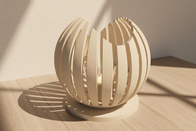 Designerski świecznik LED LUMAÉ | Minimalistyczna lampa stołowa drukowana w 3D | Pomysł na prezent do domu | Urodzinowa parapetówka zdjęcie 10