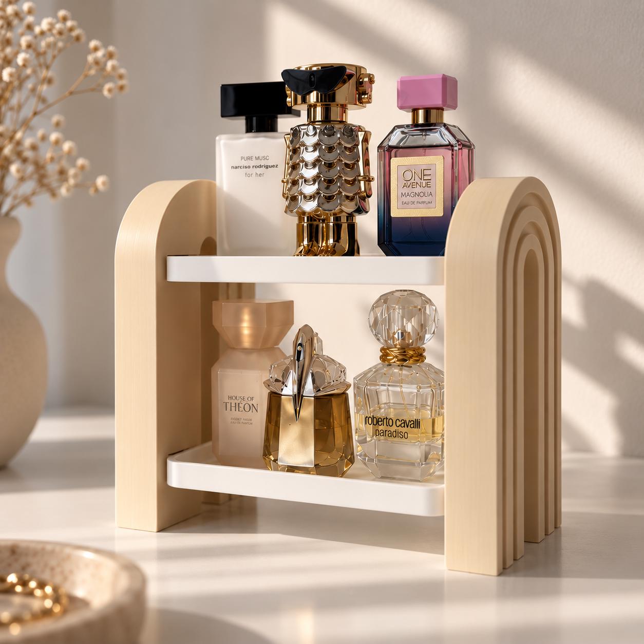 Wood perfume display