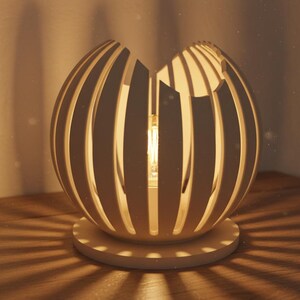 Designerski świecznik LED LUMAÉ | Minimalistyczna lampa stołowa drukowana w 3D | Pomysł na prezent do domu | Urodzinowa parapetówka zdjęcie 6