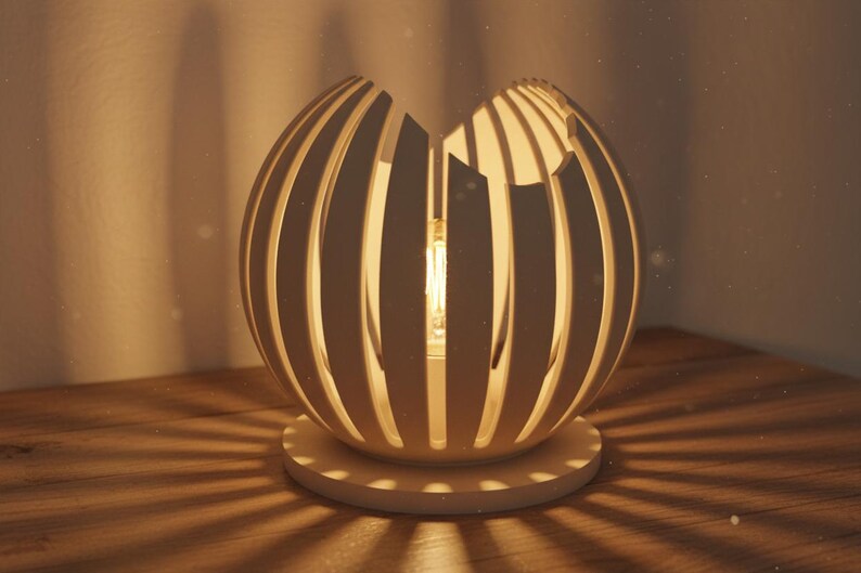 Designerski świecznik LED LUMAÉ | Minimalistyczna lampa stołowa drukowana w 3D | Pomysł na prezent do domu | Urodzinowa parapetówka zdjęcie 6