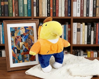Smiling Friends Charlie  Dompler Plush Toy Yellow Cartoon Character Figure Adult Swim Stuffed Animal