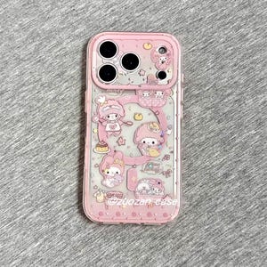 Funda con corderito rosa para iPhone 17, iPhone 17 Pro Max, iPhone 17 MagSafe Griptok, iPhone 13, 14, 15 y 16 Case Only