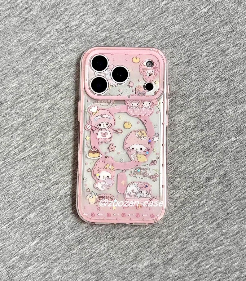 Funda con corderito rosa para iPhone 17, iPhone 17 Pro Max, iPhone 17 MagSafe Griptok, iPhone 13, 14, 15 y 16 Case Only