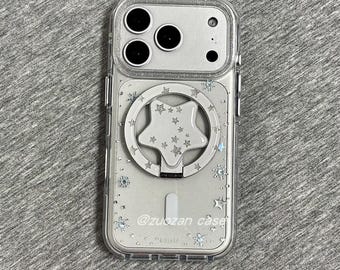 Shimmering Powder iPhone Case, Pentastar MagSafe Griptok, Military Grade