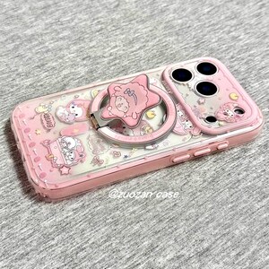 Funda con corderito rosa para iPhone 17, iPhone 17 Pro Max, iPhone 17 MagSafe Griptok, iPhone 13, 14, 15 y 16 imagen 5