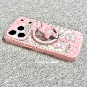 Funda con corderito rosa para iPhone 17, iPhone 17 Pro Max, iPhone 17 MagSafe Griptok, iPhone 13, 14, 15 y 16 imagen 4