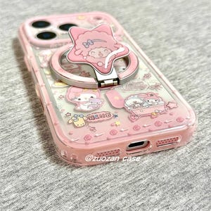 Funda con corderito rosa para iPhone 17, iPhone 17 Pro Max, iPhone 17 MagSafe Griptok, iPhone 13, 14, 15 y 16 imagen 6