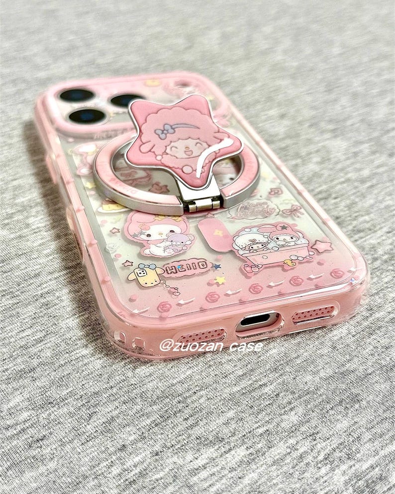 Funda con corderito rosa para iPhone 17, iPhone 17 Pro Max, iPhone 17 MagSafe Griptok, iPhone 13, 14, 15 y 16 imagen 6