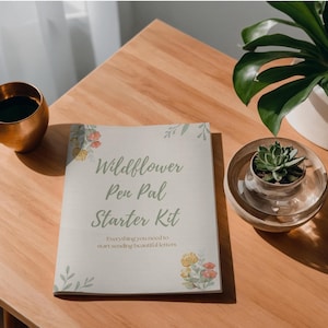Kit de démarrage pour Correspondant Wildflower | Set d'écriture de lettres florales (téléchargement numérique)