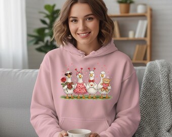 Valentine Goose PNG – Cute Love Duck Coquette Design, Funny Silly Goose Digital Download