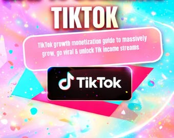TikTok Growth Monetisation Guide | Beginner Side Hustle PDF (Digital Download)