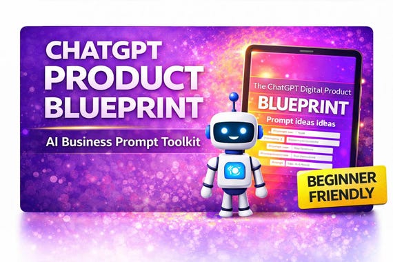 ChatGPT Digital Product Blueprint | AI Business Prompt Toolkit (Digital Download)