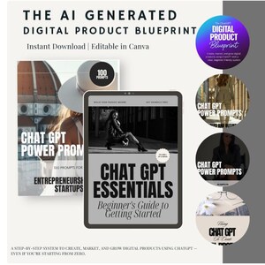 ChatGPT Digital Product Blueprint | AI Business Prompt Toolkit (Digital Download) image 2