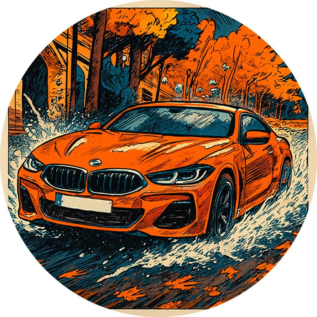 Cake Wafer Birthday BMW Car Auto Patterns 0.6 Mm Thickness Logo Series ...