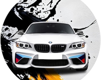 Taartwafel Verjaardag BMW Auto Autopatronen 0,6 mm Dikte