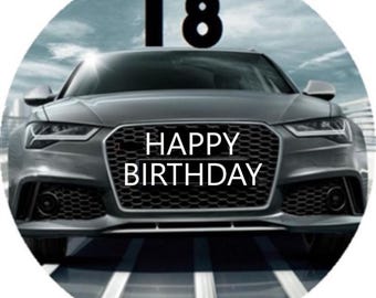 Wafel voor taart Af en toe Audi Auto Fura Rit Verjaardag 18 30 40 50 60