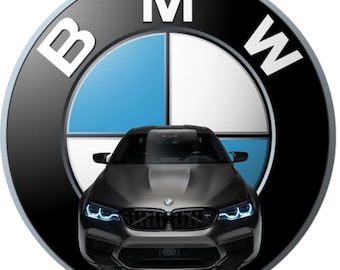 Taartwafel Verjaardag BMW Auto Autopatronen 0,6 mm Dikte