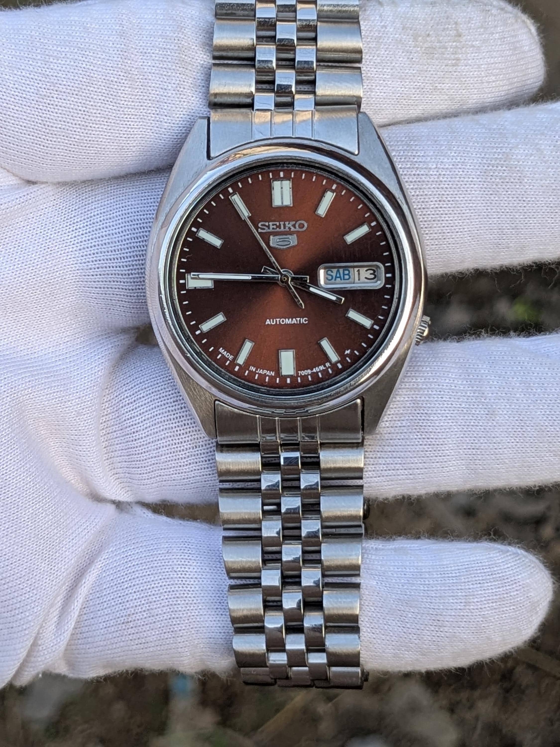 Vintage Seiko 5 Automatic Day/date Men's Watch 7009 Japan - Etsy