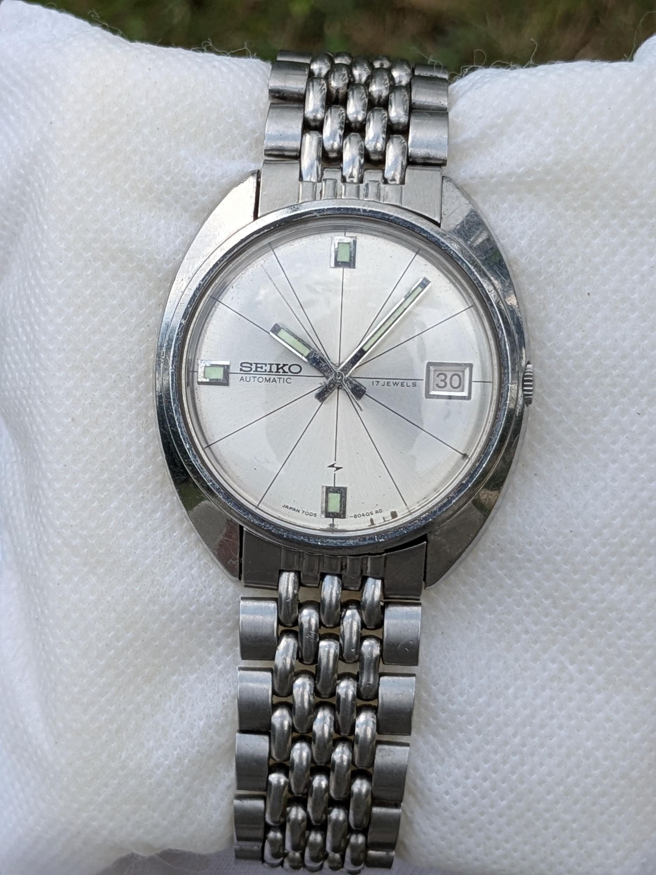 Vintage (oct 1971) SEIKO 7005-8032, 17 Jewels, Rare Dial, Japan - Etsy