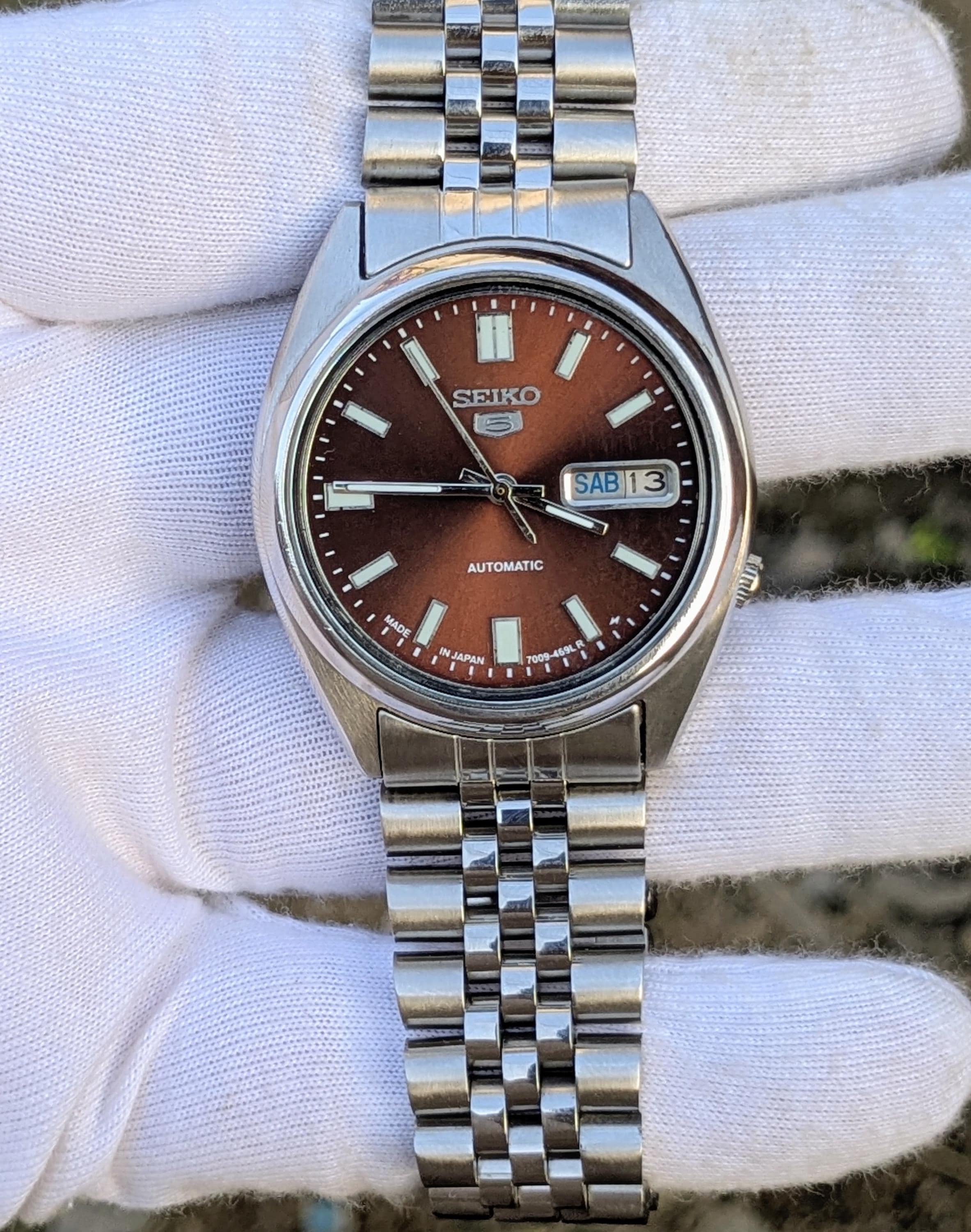 Vintage Seiko 5 Automatic Day/date Men's Watch 7009 Japan - Etsy