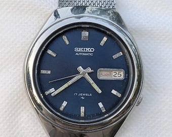 Vintage Seiko Baby Helmat Automatik 7009-8028 Herrenuhr Japan
