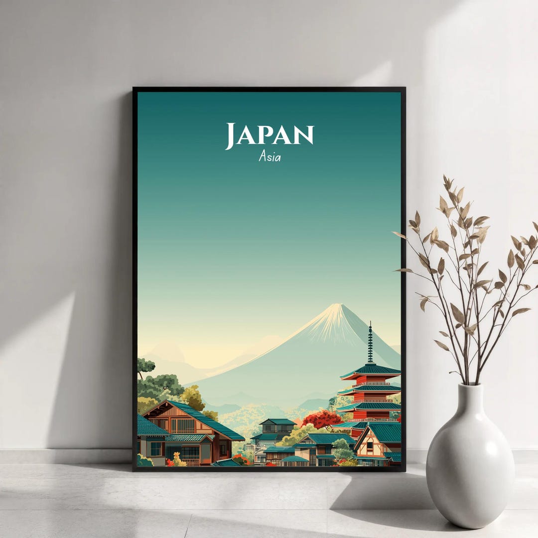 Japan Travel Poster | Japan Wall Art | Japanese Landscape Print | Japan ...